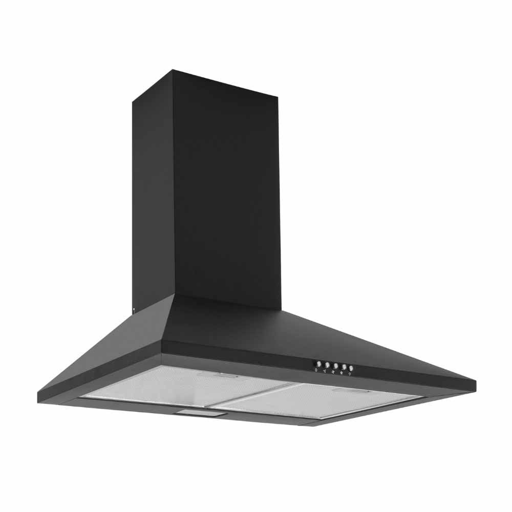 Caple 60cm Black Wall Chimney Hood CCH601BK