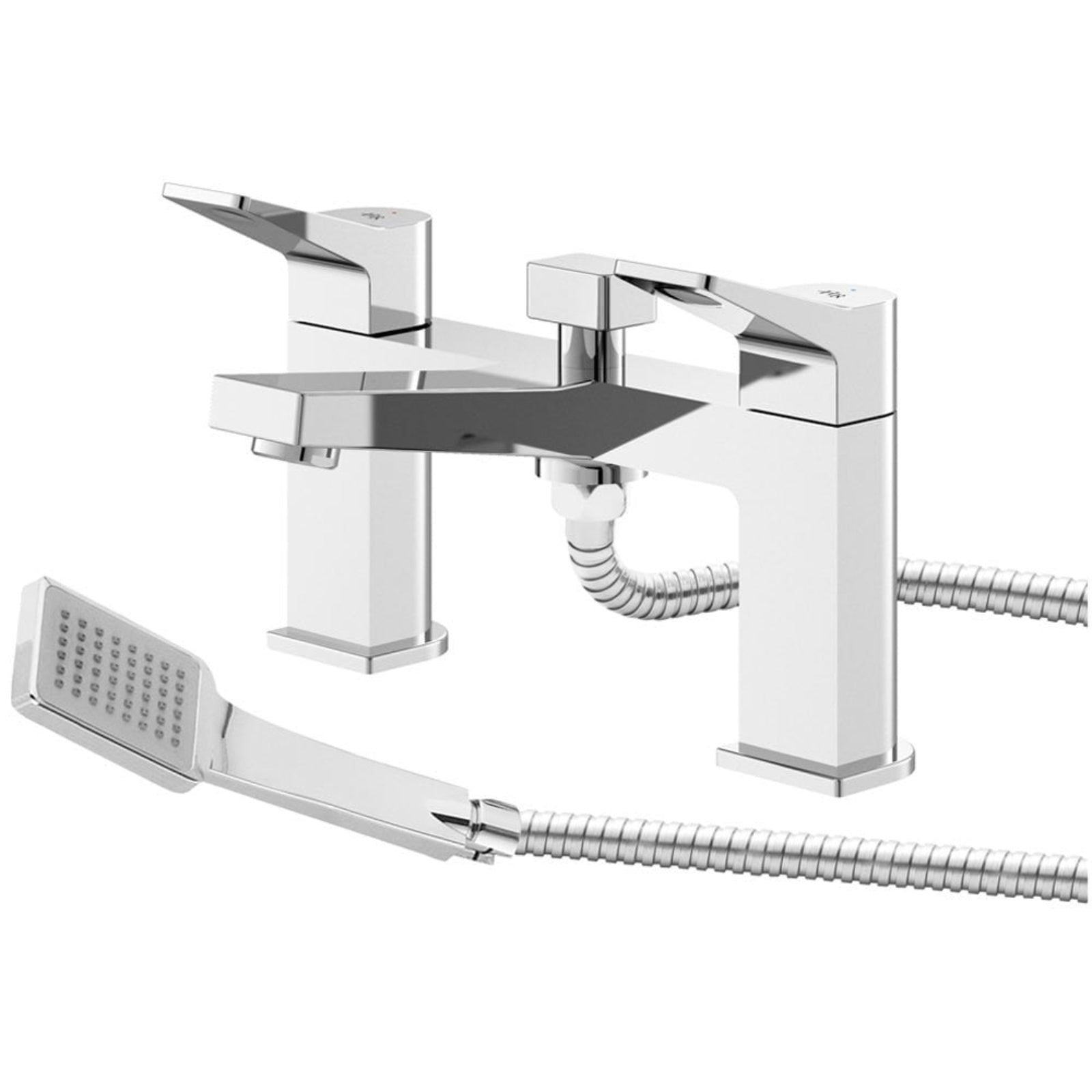 Hudson Reed Soar Chrome Twin Lever Bath Shower Mixer Tap SOA304
