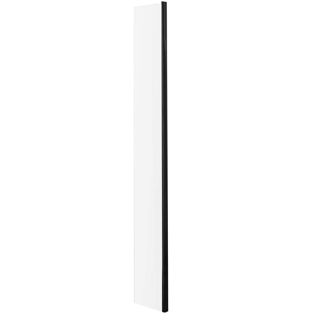 Hudson Reed Black Wetroom Return Shower Screen 215mm WRSBP250