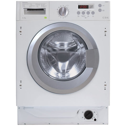 CDA Integrated White Washer Dryer With 8 + 6 kg Wash Load 1400 Spin Speed CI981