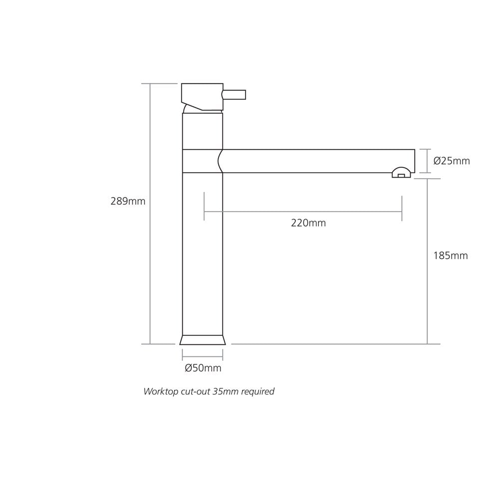Caple Atlanta Chrome Single Lever Kitchen Sink Mixer Tap ATL2/CH