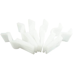 Nuie White Acrylic 50mm Bath Panel Clips - BPC001