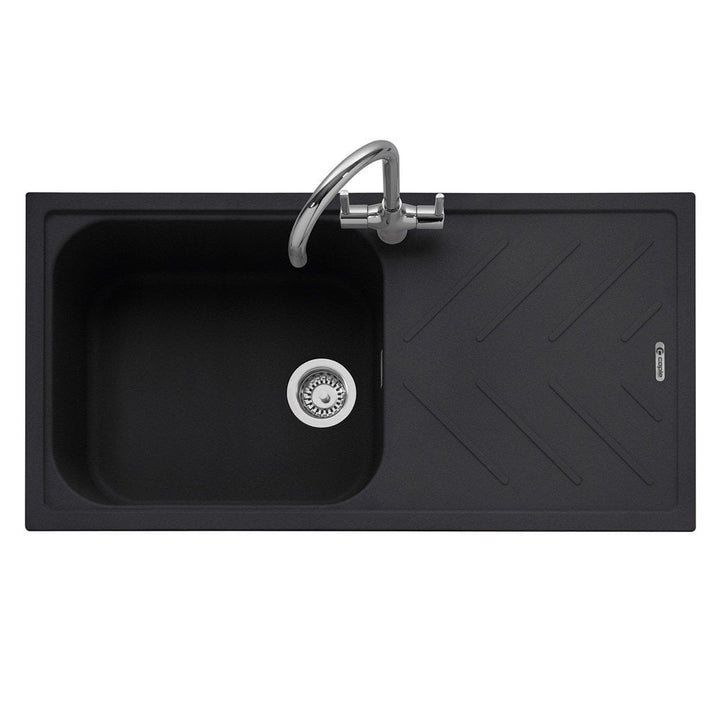 caple-veis-100-10-bowl-anthracite-black-granite-kitchen-sink--waste-