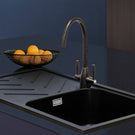 caple-veis-100-10-bowl-anthracite-black-granite-kitchen-sink--waste-