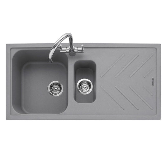 caple-veis-150-15-bowl-pebble-grey-granite-kitchen-sink--waste-