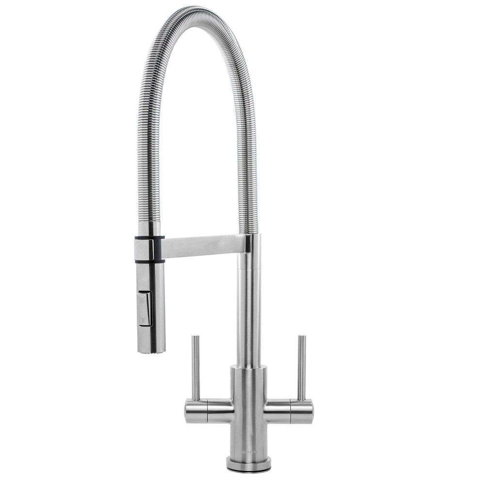 Caple Navitas Monobloc Pullout Spout Stainless Steel Kitchen Sink Mixer Tap NOV/SS