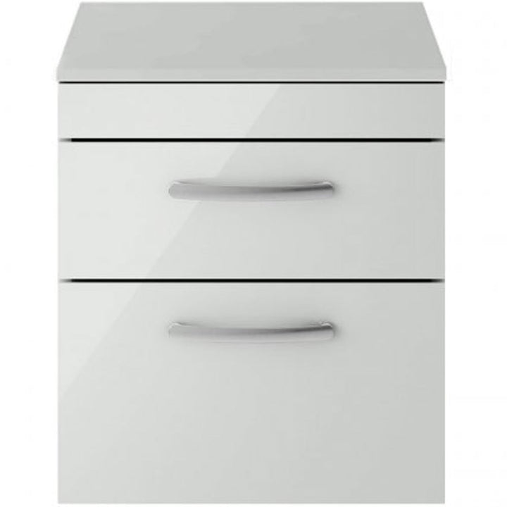 nuie-athena-gloss-grey-mist-500mm-wall-hung-2-drawer-cabinet--worktop---ath105w-