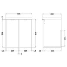 hudson-reed-fusion-gloss-grey-500mm-wall-hung-2-door-vanity-unit-with-basin---cbi940-