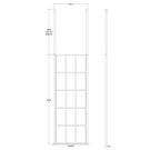 hudson-reed-black-frame-wetroom-shower-screen--ceiling-posts-700x1950x8mm---bfcp070-