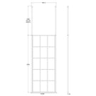 hudson-reed-black-frame-wetroom-shower-screen--ceiling-posts-800x1950x8mm---bfcp080-