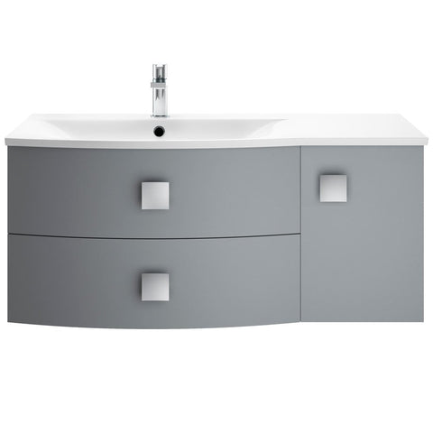 Hudson Reed Sarenna 1000mm Wall Hung Cabinet & Basin Left Hand Side
