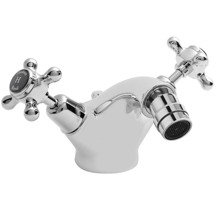 hudson-reed-topaz-black-twin-cross-hnadle-bidet-mixer-tap-with-waste---bc406dx-