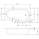 nuie-curved-p-shape-1500mm-shower-bath-rh-fixed-screen--white-panel-