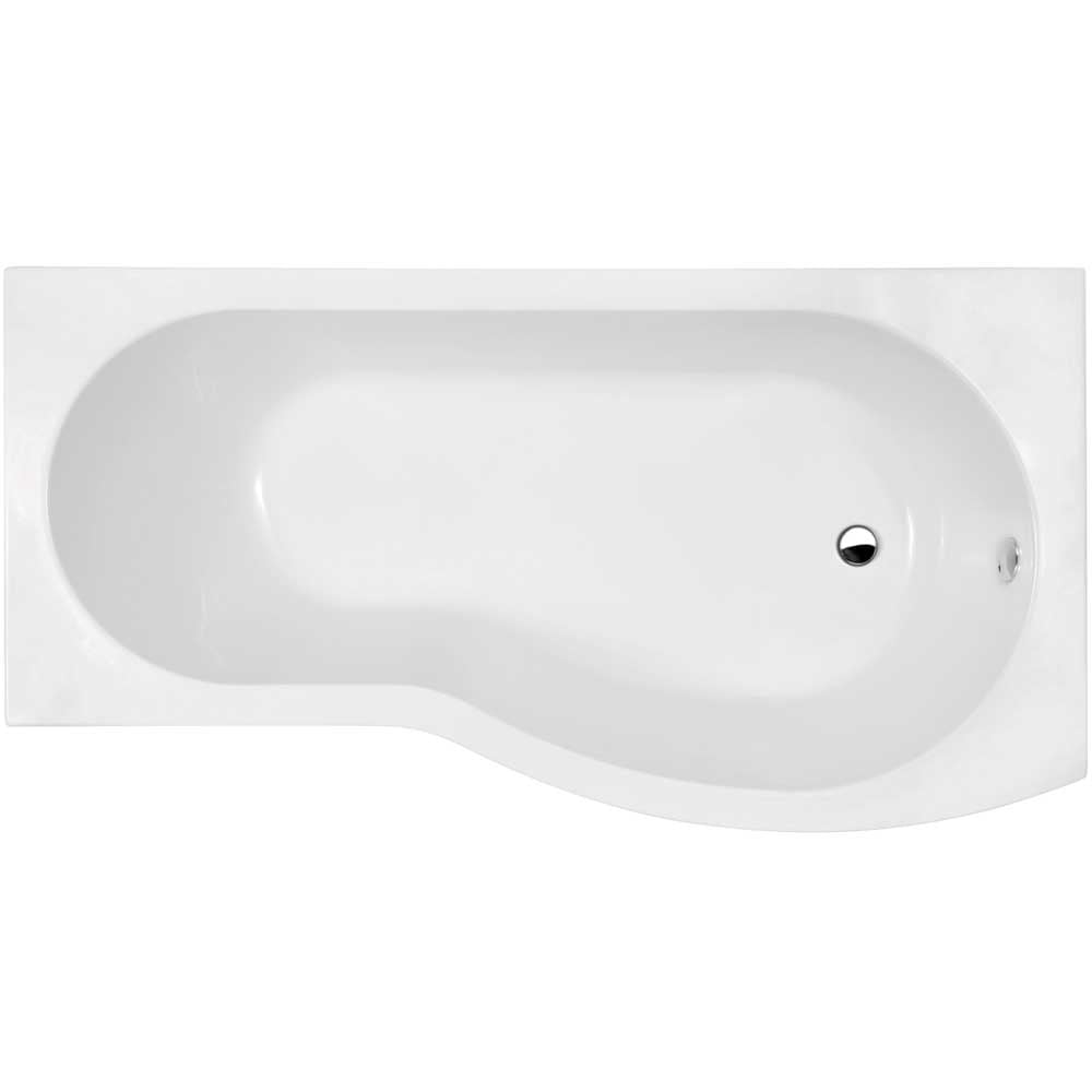 Nuie Curved B Shaped Single Ended Bath RH 1700x900x740
