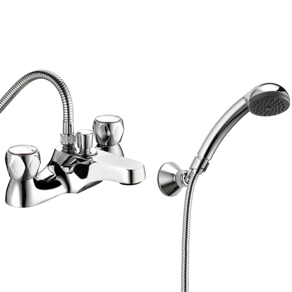 Deva Vitality Chrome Deck Mounted Bath Shower Mixer Tap VR106