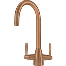 caple-avel-brushed-copper-duel-lever-kitchen-sink-mixer-tap-ave2co-