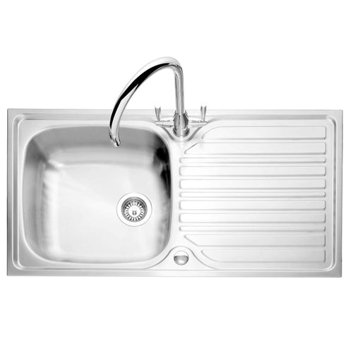 Caple Crane 965 1.0 Bowl Satin Stainless Steel Kitchen Sink CR101SS