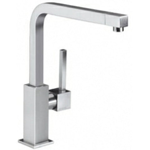 Smeg Mfq6-is Brushed Stainless Single Lever Swivel Spout Kitchen Sink Mixer Tap