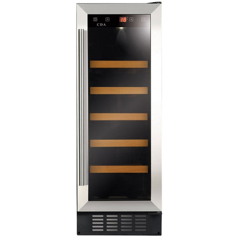 CDA 300mm Freestanding Under Counter Wine Cooler Stainless Steel FWC304SS