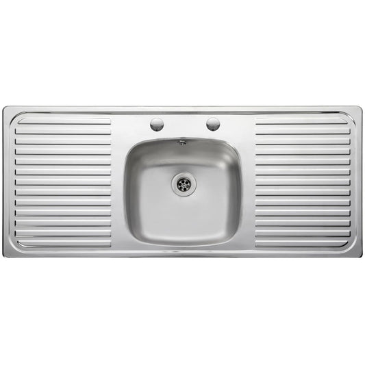 leisure-linear-10-bowl-2-tap-hole-satin-stainless-steel-kitchen-sink-