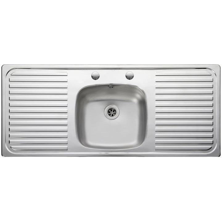 leisure-linear-10-bowl-2-tap-hole-satin-stainless-steel-kitchen-sink-