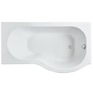 nuie-curved-p-shape-1500mm-shower-bath-rh-fixed-screen--white-panel-