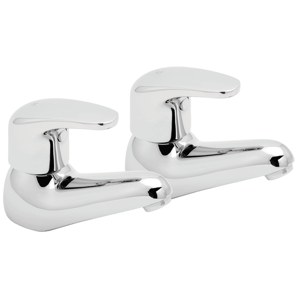 Deva Adore Hot & Cold Bathroom Basin Taps & Bath Taps Pack Set