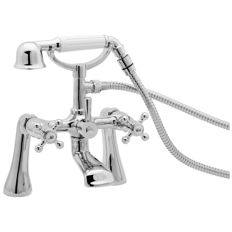 Deva Tudor Deck Bath Shower Mixer Tap TUD03 with Classic Design and Durable Finish