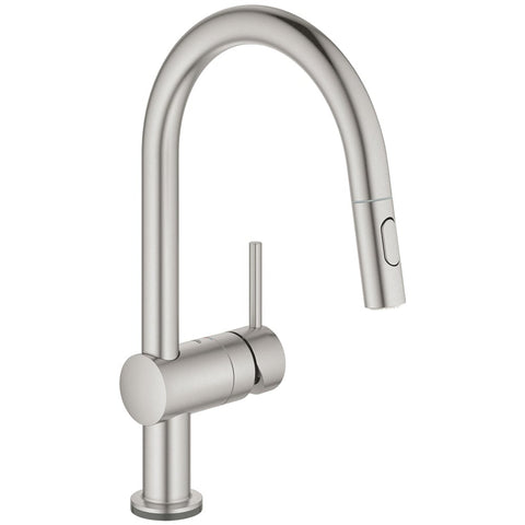 Grohe Minta Touch Electronic Supersteel Pullout Kitchne Sink Mixer Tap 31358DC2