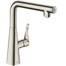 hansgrohe-metris-select-m71-brushed-steel-single-lever-kitchen-sink-tap-14847800-