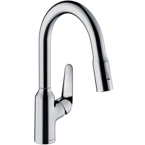 Hansgrohe Focus M42 Pullout Spray Single Lever Kitchen Sink Mixer Tap