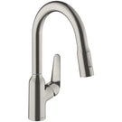 hansgrohe-focus-m42-brushed-steel-pullout-spray-kitchen-sink-mixer-tap-71801800-