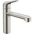 hansgrohe-focus-m42-brushed-steel-single-lever-kitchen-sink-mixer-tap-71806800-