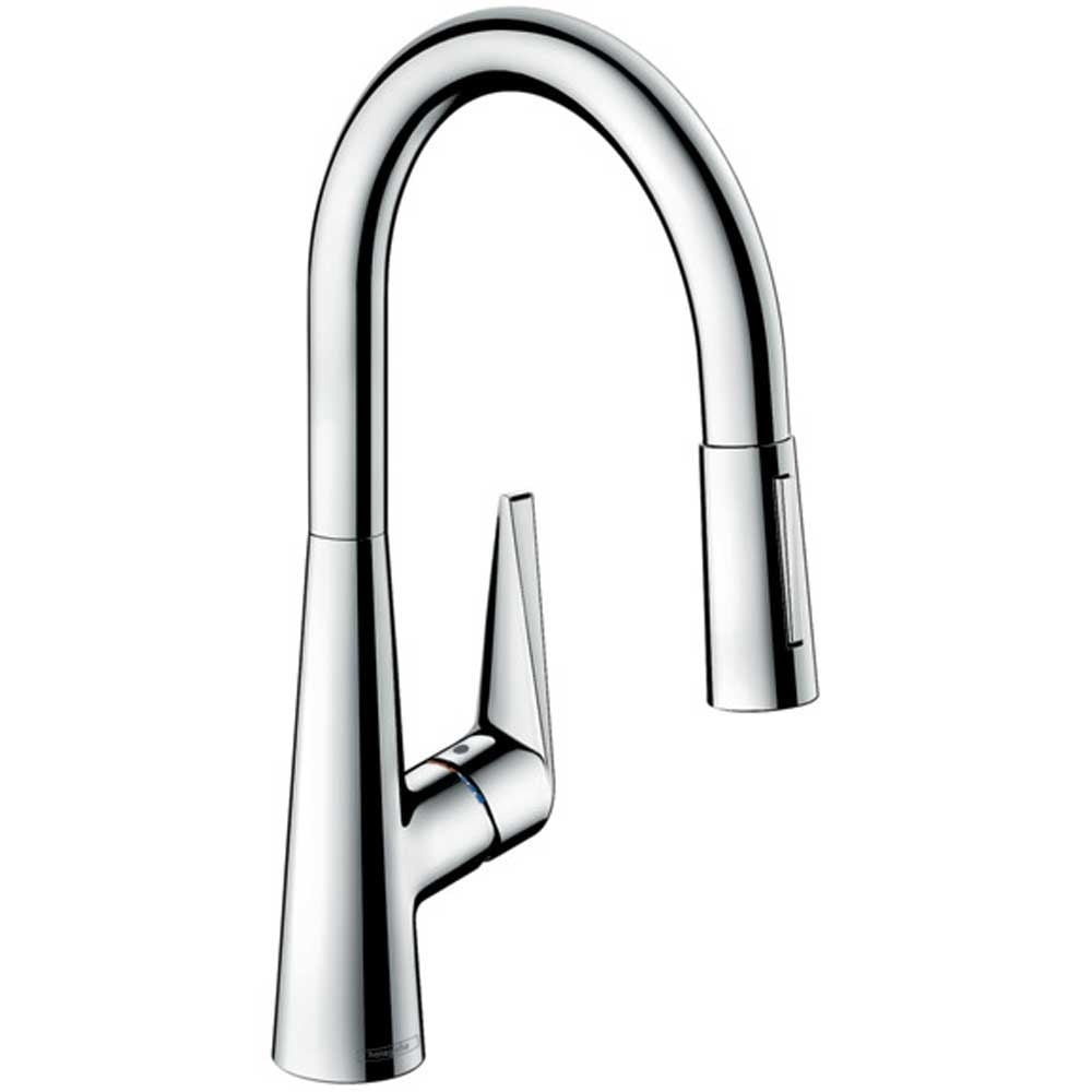Hansgrohe Talis M51 Chrome 200 2 Jet Pullout Spray Kitchen Sink Mixer Tap 72817000