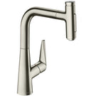 hansgrohe-talis-select-m51-brushed-steel-sbox-pullout-kitchen-sink-tap-73868800-