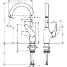 hansgrohe-focus-m42-chrome-single-lever-kitchen-sink-mixer-tap-71802000-