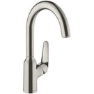 hansgrohe-focus-m42-brushed-steel-single-lever-kitchen-sink-mixer-tap-71802800-