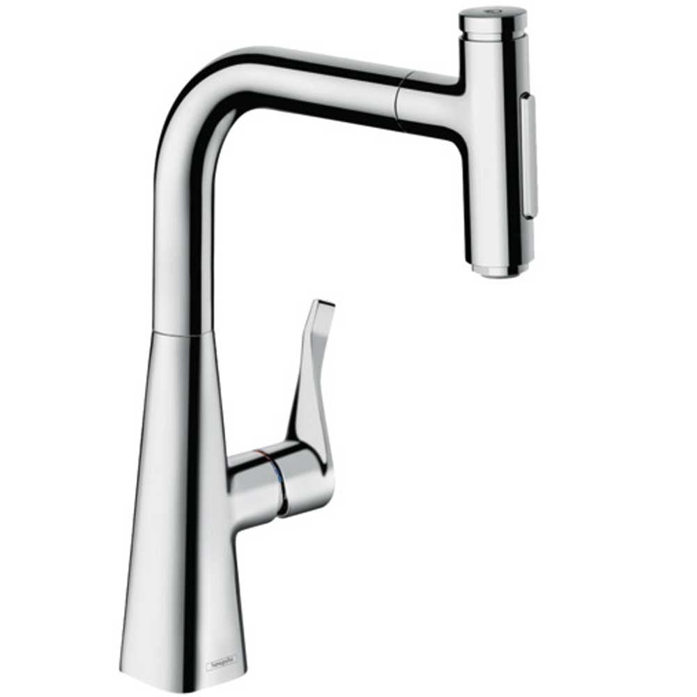 Hansgrohe Metris Select M71 240 2 Jet Pullout Spray Single Lever Kitchen Sink Mixer Tap