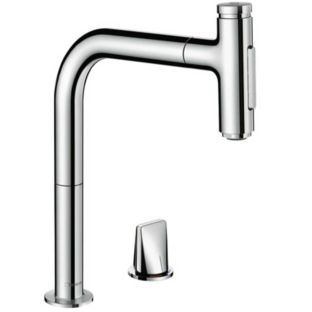 Hansgrohe Metris Select M71 200 2 Jet Pullout Spray Single Lever Kitchen Sink Mixer Tap with sBox
