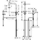 hansgrohe-metris-select-m71-chrome-pullout-spray-kitchen-sink-mixer-tap-73818000-