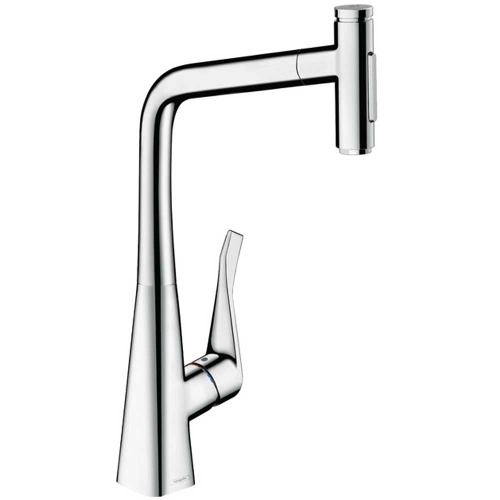 Hansgrohe Metris Select M71 Pullout Spray Single Lever Kitchen Sink Mixer Tap