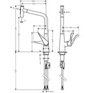hansgrohe-metris-select-m71-chrome-pullout-spray-kitchen-sink-mixer-tap-73820000-