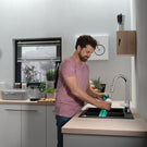 hansgrohe-focus-m42-chrome-pullout-spray-kitchen-sink-mixer-tap-71800000-