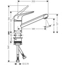 hansgrohe-focus-m42-brushed-steel-single-lever-kitchen-sink-mixer-tap-71808800-