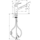 hansgrohe-focus-m42-chrome-pullout-spout-kitchen-sink-mixer-tap-71814000-