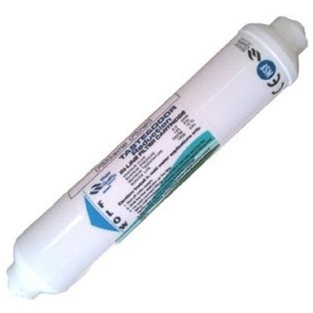 Inline water filter cartridge for kitchen system