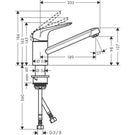 hansgrohe-focus-m42-ecosmart-chrome-single-lever-kitchen-sink-mixer-tap-71809000-