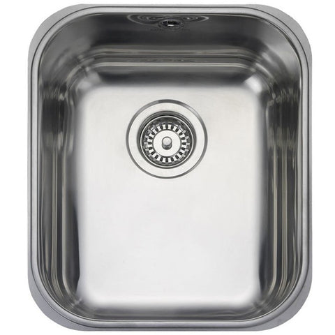 Rangemaster Atlantic Classic 1.0 Stainless Steel Undermount Kitchen Sink & Waste UB35/