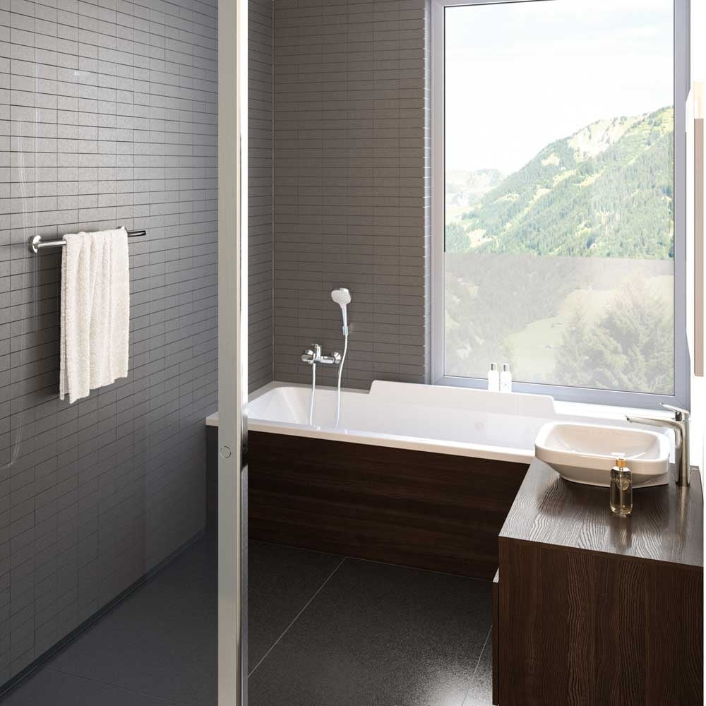 Hansgrohe Logis Chrome Single Lever Basin Mixer Tap 190 Without Waste
