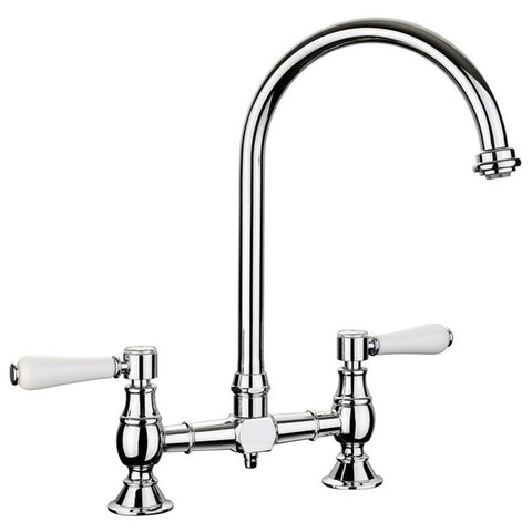 Rangemaster Belfast Bridge Chrome Kitchen Sink Mixer Tap TBL1CM